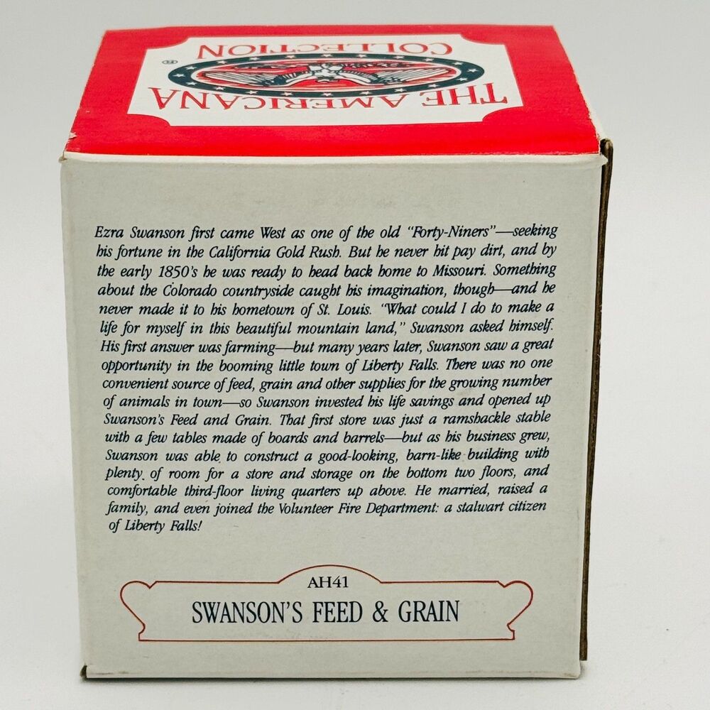 Liberty Falls Americana Collection Swanson's Feed & Grain AH41 Vintage 1994 - Picture 9 of 10